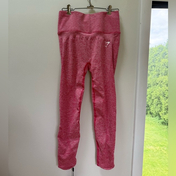 Gymshark Women’s Vital Boost Leggings in Dark Sunset Pink Marl Size Medium NWT - Picture 2 of 8